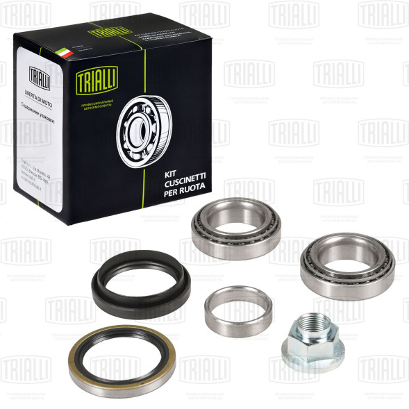 Подшипник ступицы перед. Daewoo Matiz (98-) (кмпл:подш./гайка/сальник/втулка) (CS 3901) TRIALLI