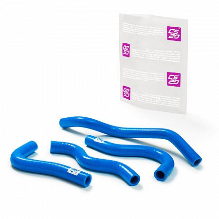 Патрубки отопителя ГАЗ-3302 дв.ЗМЗ-406 силикон CS20 СИНИЙ к-т.4шт Profi