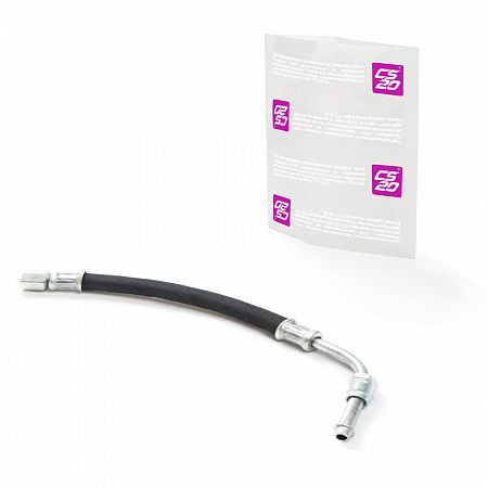 Шланг топливный ВАЗ-21082, 2114 высокого давления шланг+трубка угол 45гр. сливной к баку CS20