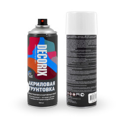 КРАСКА-СПРЕЙ Грунтовка белая акриловая А824 DECORIX