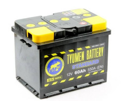 Аккумулятор 6CT-60 А/ч 550А L TYUMEN STANDARD (242x175x190) +правый
