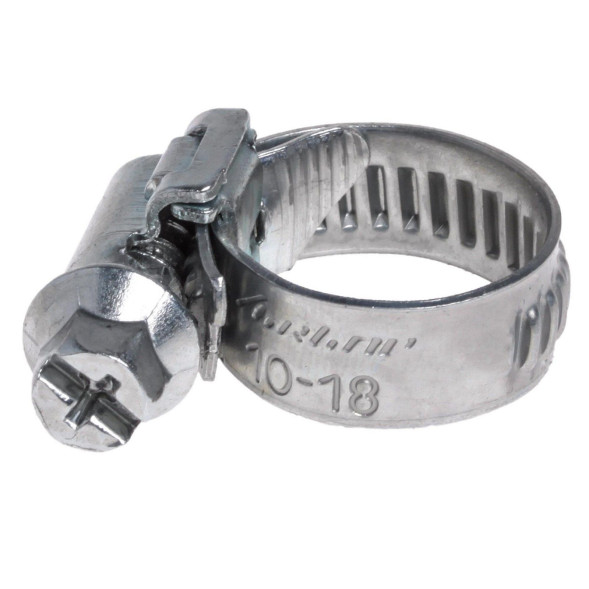 Хомут 10-18/9 мм, червячный, оцинкованный (W1), 1 шт.(AHC-SZ-02) (уп. 50шт) AIRLINE