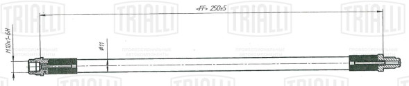 Шланг торм. зад. LADA Vesta SW (15-) (BF 0102) TRIALLI