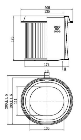 Фильтр воздушный Hyundai Sonata(88-)1.8i/2.0i/2.4i/Mitsubishi Galant(87-)(TR55491) CARVILLE RACING