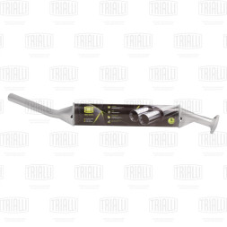 Глушитель доп. алюм. (резонатор) ВАЗ 21214 Евро-2, &lt;07 (фл. 2 отв.) (EAM 0117) TRIALLI