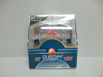 Лампа H7 12V 55W PX26d GOLD ДиаЛУЧ к-т 2шт12557 GOLD-2