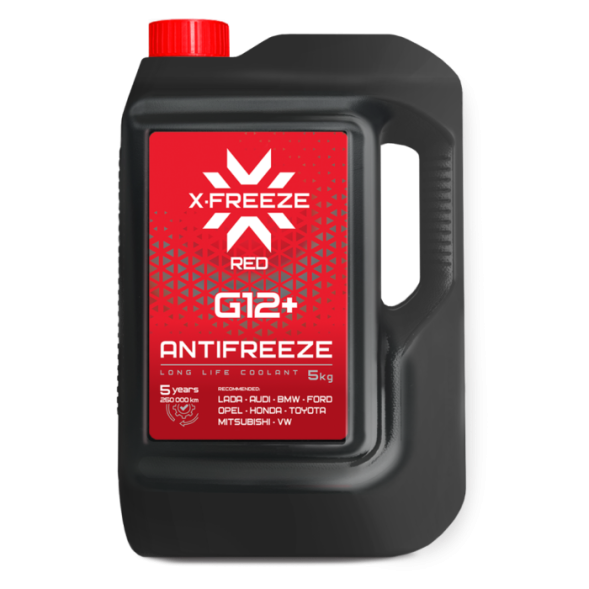 Антифриз красный FELIX X-Freeze G12+ 5 кг (4шт.)