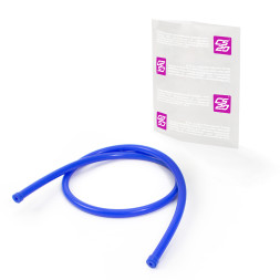 Шланг экономайзера ВАЗ силикон СИНИЙ с наконечниками L=850мм 1шт а пакете CS20