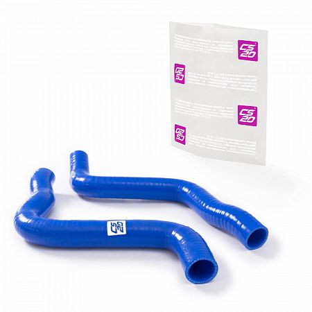 Патрубки радиатора ВАЗ-2170 дв.16V к-т.2шт силикон CS20 СИНИЙ Profi