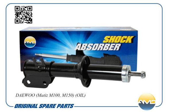 Амортизатор передний левый масляный 96336487/AMD.SA118L AMD DAEWOO (Matiz M100, M150)