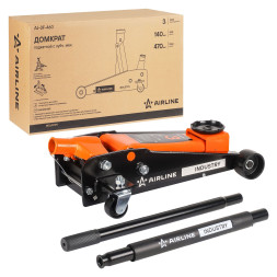 Домкрат подкатной 3т INDUSTRY с зубч.мех. (MIN - 140 мм, MAX - 470 мм) (AJ-3F-460) AIRLINE