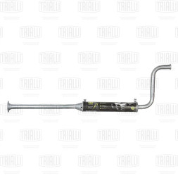 Глушитель доп. алюм. (резонатор) ВАЗ 2108 б/кат. длин. усил. фл. (EAM 0109s) TRIALLI