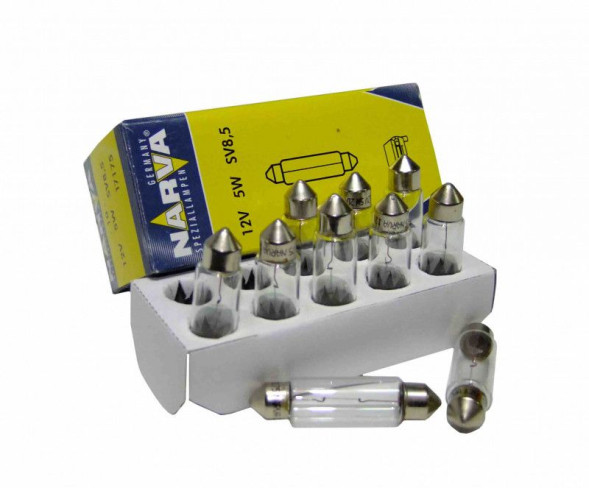 Лампа C5W 12V- 5W (SV8,5-41) 17175 (Narva) (10шт)