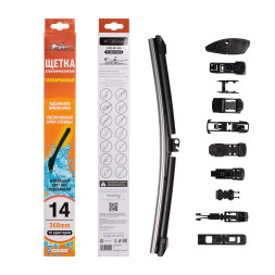 Щетка стеклоочистителя бескаркасная 360 мм (14"), 10 адаптеров (AWB-BK-360) AIRLINE