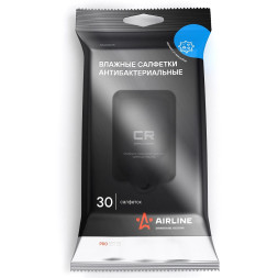 Салфетки влажные антибактериальные PRO (30 шт.) (ANAS05) AIRLINE