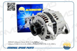 Генератор 23100-4M510/AMD.EL566 (POLY-V6) NISSAN(Almera Classiс B10)(1,6)(2006-)(Almera N16E)(1,5)