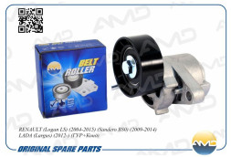Ролик ремня поликлин, натяжной 8200603359/AMD.CS273 (ГУР+Конд) LADA (Largus) (2012-) xx