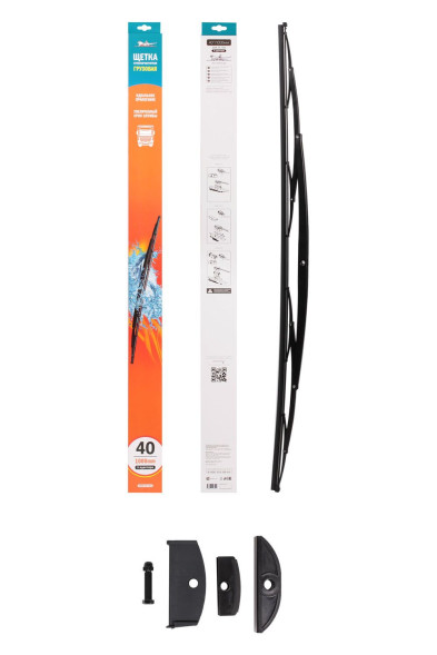 Щетка стеклоочистителя  1000 мм (40&amp;quot;) каркасная грузовая, 3 адаптера (AWB-TK-1000)  AIRLINE