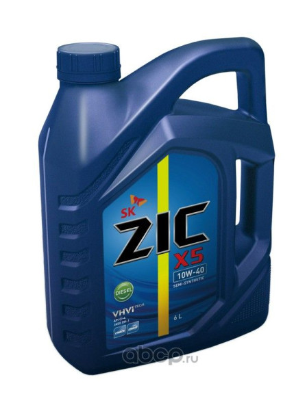 ZIC  X5  DIESEL 10W-40  SP API CI-4/SL  6 л  п/синт.