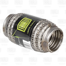 Виброкомпенсатор вых. трубы (Гофра) 40x100 Hydra/Wire Mesh (нерж. сталь) (FT 0001) TRIALLI