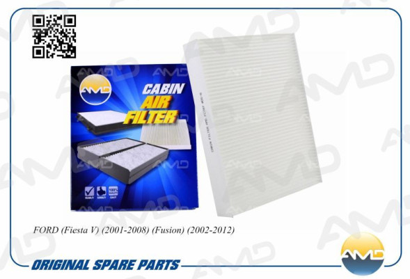 Фильтр салонный 1585216/AMD.FC787 FORD (Fiesta V)(2001-2008)(Fusion)(2002-2012)