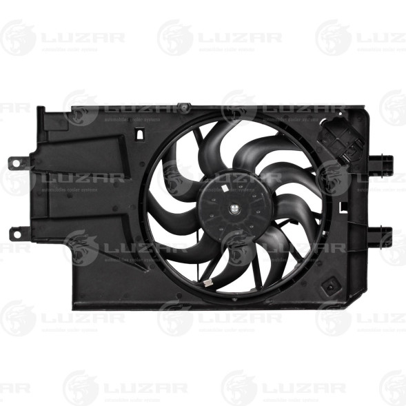 Э/вентилятор охл. с кожухом  ВАЗ 2190 Гранта (15-) A/C- (тип KDAC) LUZAR LFK 0193