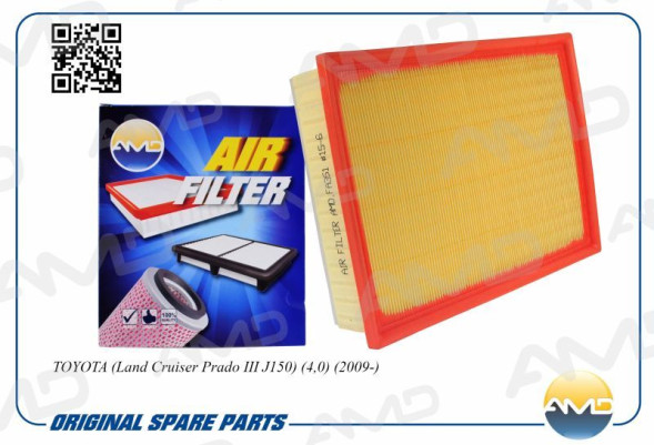 Фильтр воздушный 17801-38051/AMD.FA351 TOYOTA (Land Cruiser Prado III J150) (4,0) (2009-)