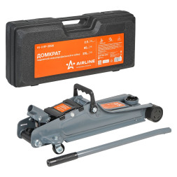 Домкрат подкатной 2.5т низкопрофильный в кейсе (MIN - 85 мм, MAX - 375 мм) (AJ-2.5F-380K) AIRLINE