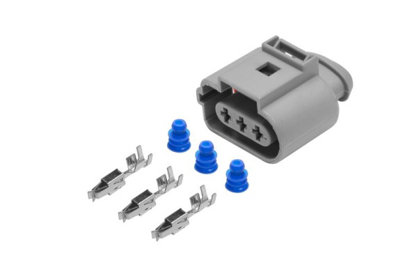 Колодка-разъем 3-х контактный повторителя поворота, датчика распредвала VAG (AX6513S) CARGEN