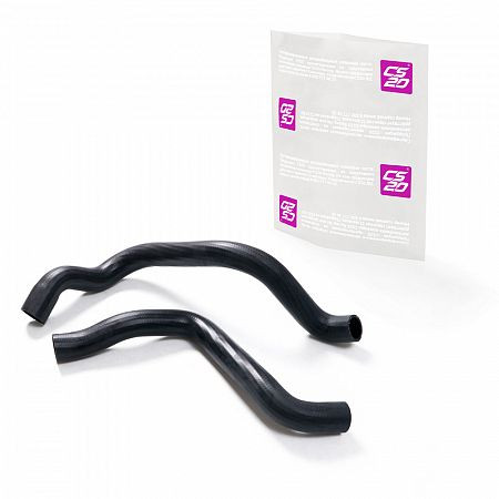 Патрубки радиатора ВАЗ-1118 8V с терм. 21082 к-т.2шт резина EPDM CS20 Оригинал+