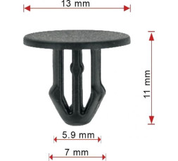 Honda, Masuma, Acura 91501SL4003, KJ1822, 91501SL4003 Клипса AK222354