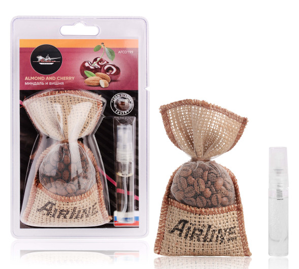 Ароматизатор (Кофе в мешочке со спреем) миндаль и вишня (AFCO199) AIRLINE