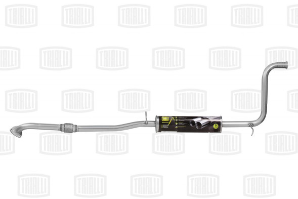 Глушитель доп. алюм. (резонатор)  Lada Granta (10-) с гофрой (EAM 0122) TRIALLI