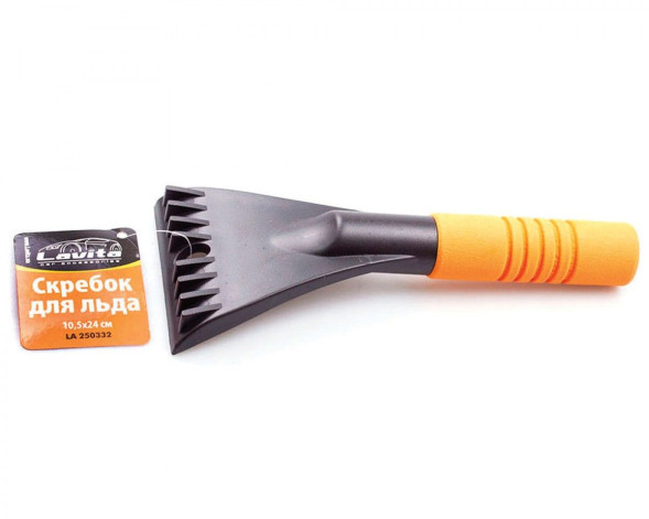 Скребок черного цвета (24*10,5 см.) с поролоновой ручкой LAVITA LA 250332