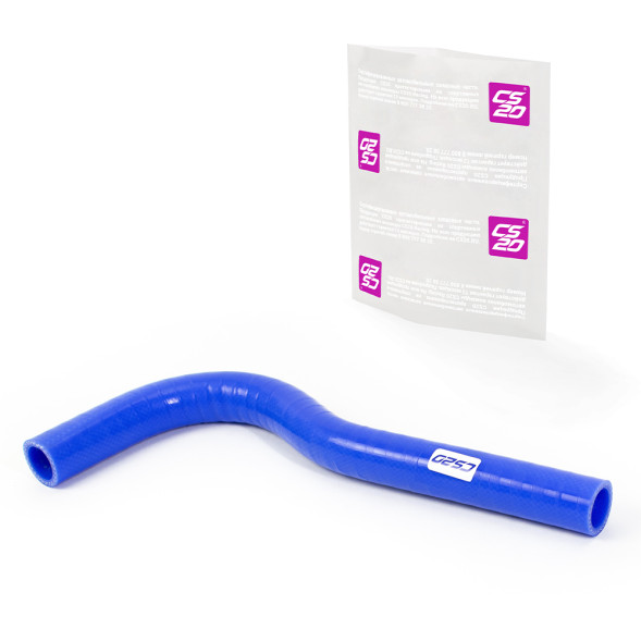 Патрубок отопителя ГАЗ-3302 двух кабин подводящий силикон CS20 СИНИЙ 1шт Profi