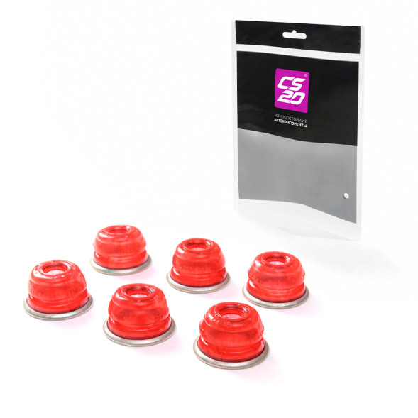 Пыльник ВАЗ-2101-2107 рулевых тяг к-т.6шт силикон КРАСНЫЙ прозрачный Drive в пакете