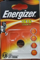 Батарейка Energizer Litium CR 1616 BP1 табл.средн. (1шт.)