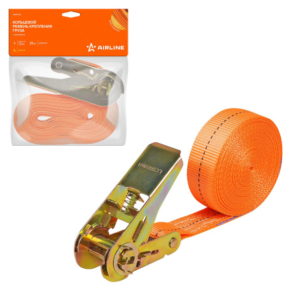 Ремень крепления груза с храповиком, кольцевой 1 т, 10 м (AST51) AIRLINE