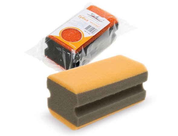 Губка поролоновая  &amp;quot;Фигурная&amp;quot; с коралловым слоем