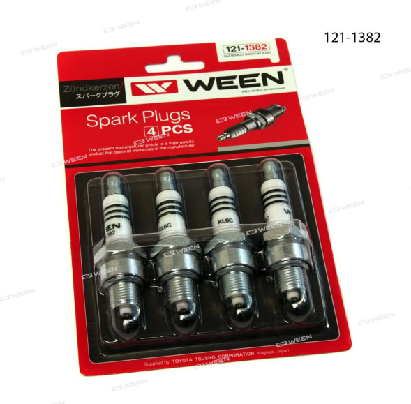 Свечи зажигания 4шт.блистер  Газ - 402  WEEN 121-1382