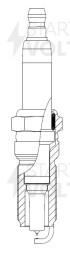 Свеча зажигания для а/м Chevrolet Captiva C100 (10-)/Opel Antara (10-) 2.4i Ir+Pt (VSP 0512)