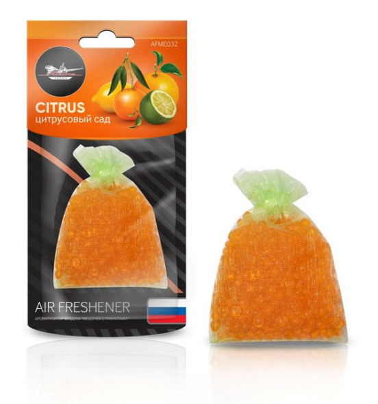 Ароматизатор подвесной (Мешочек с гранулами) цитрусовый сад (AFME032) AIRLINE