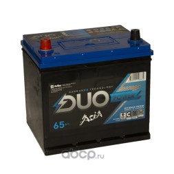 Аккумулятор 6СТ- 65 А/ч 680A VLЗ/75D23R DUO POWER Asia (232-175-225) +правый