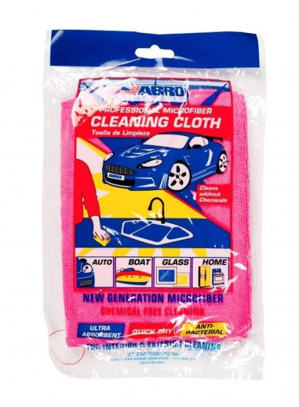 Салфетка из микрофибры красная  Abro Masters CT-210-RE