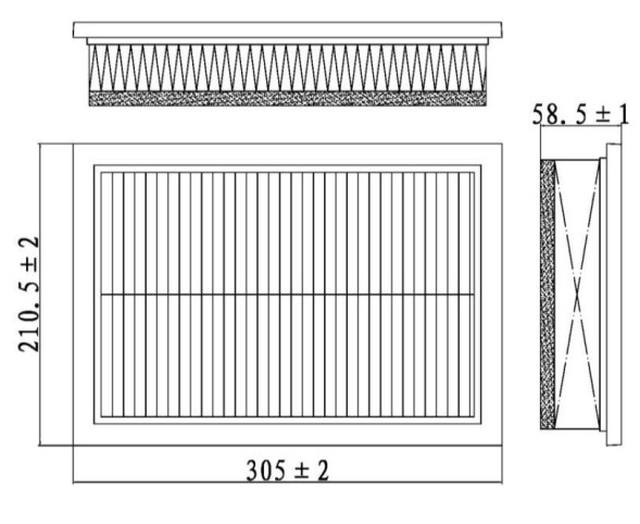 Фильтр воздушный VAG Sharan 1.8T/1.9D/2.0i (TR31116) CARVILLE RACING