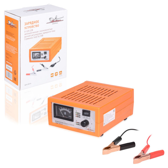 Зарядное устройство 0-12А 12В, ручн.регул., импульсн. (3 режима 14,8/16/19В) (ACH-12A-14) AIRLINE