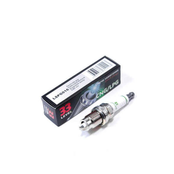 Свеча зажигания LSPG016 - ВАЗ, ГАЗ, УАЗ (ключ 16,газ) Gas (BKR-GAS) (1шт) 33 LEVEL