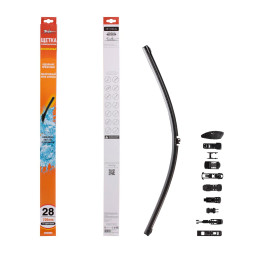 Щетка стеклоочистителя бескаркасная 700 мм (28"), 10 адаптеров (AWB-BK-700) AIRLINE