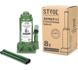 Домкрат бутылочный 8т (205-415 мм) STVOL