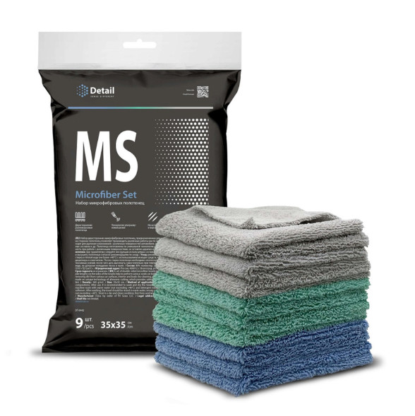 Микрофибровые полотенца GRASS Detail MS (Microfiber Set) (набор 9 шт.) DT-0442